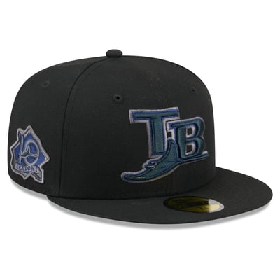  Tampa Bay Rays New Era Color Pop 59FIFTY Fitted Hat - Black