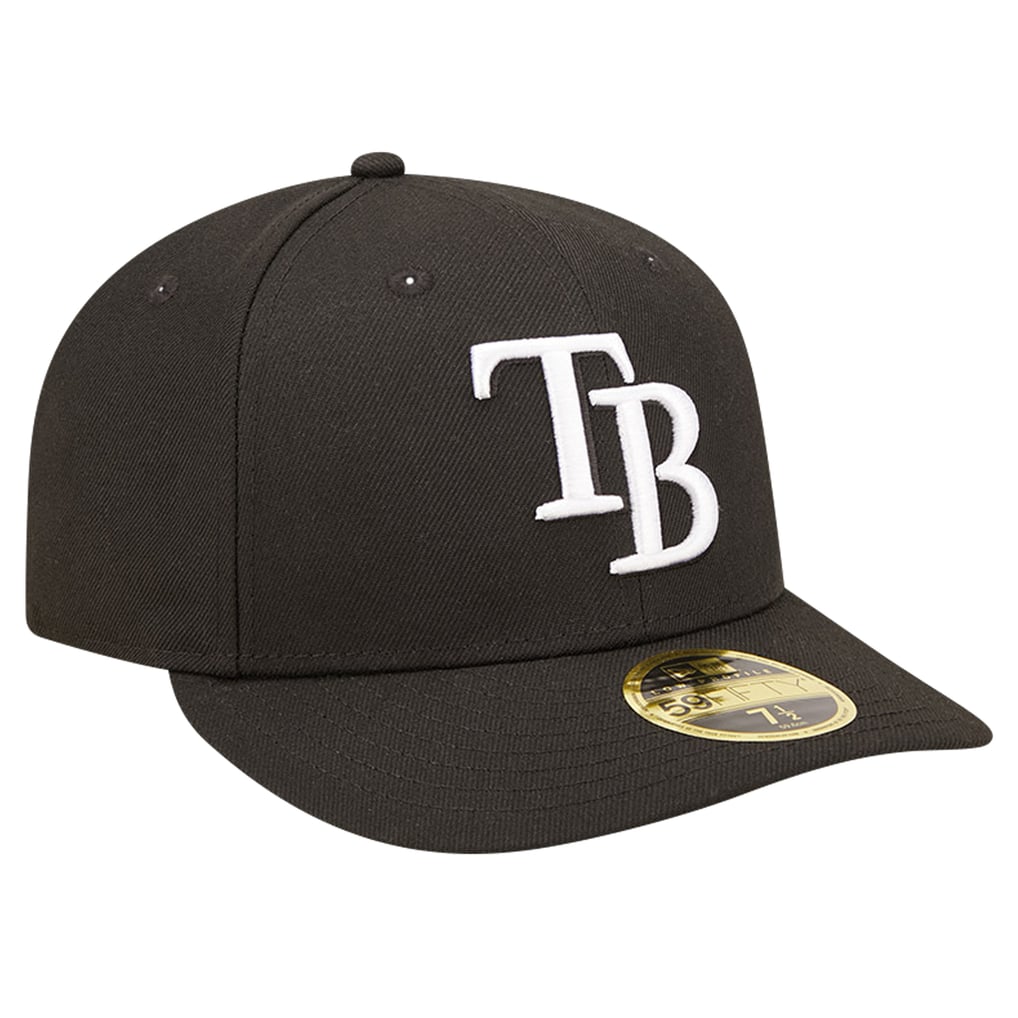 Tampa Bay Rays New Era Low Profile 59FIFTY Fitted Hat - Black