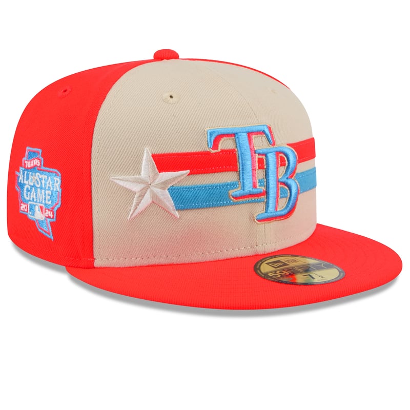 Tampa Bay Rays New Era MLB All-Star Game 59FIFTY fitted hat in cream