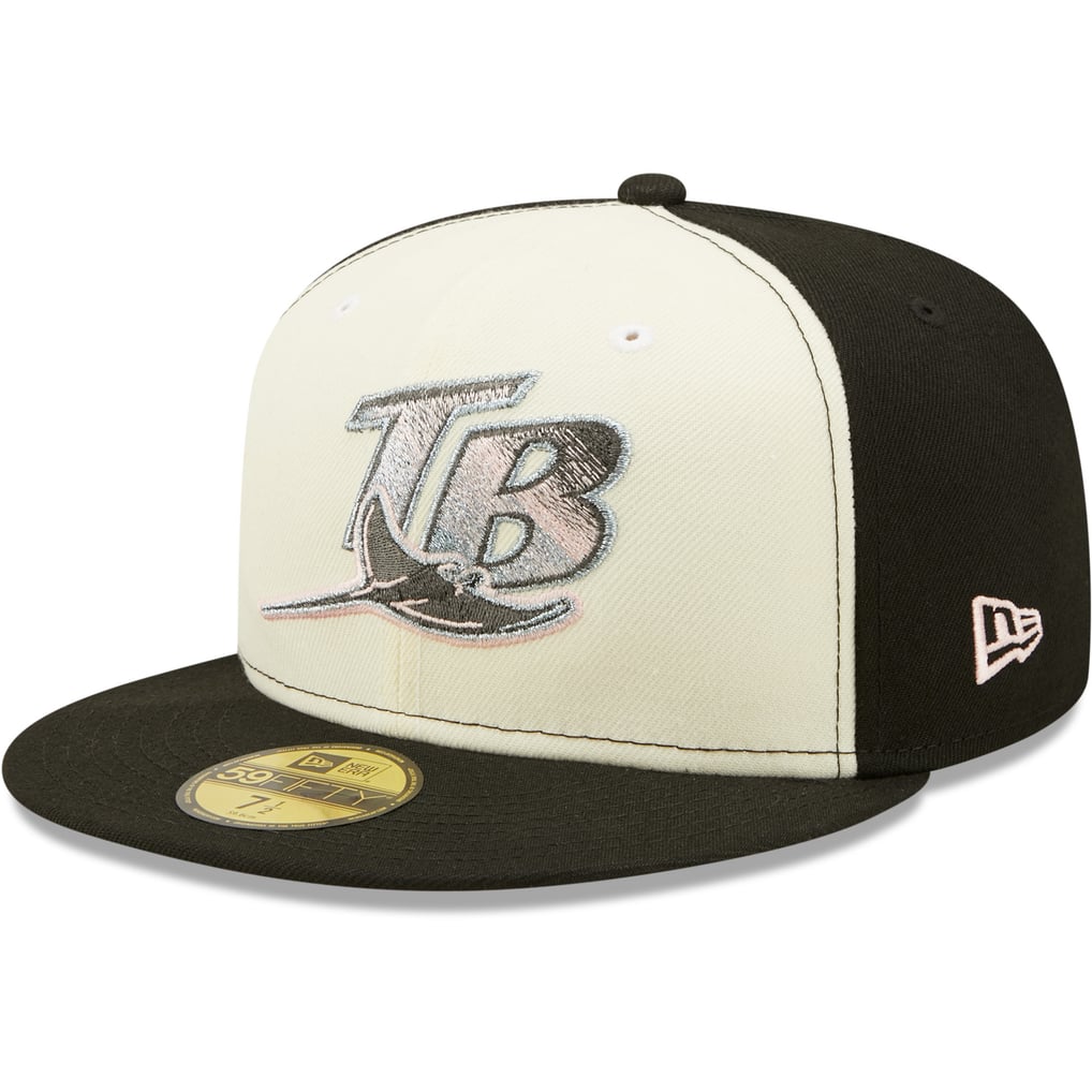 Men's Tampa Bay Rays New Era Cream/Black Cooperstown Collection 10th ...