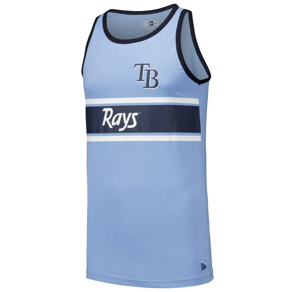 Men's Tampa Bay Rays New Era Light Blue Jersey Ringer Tank Top