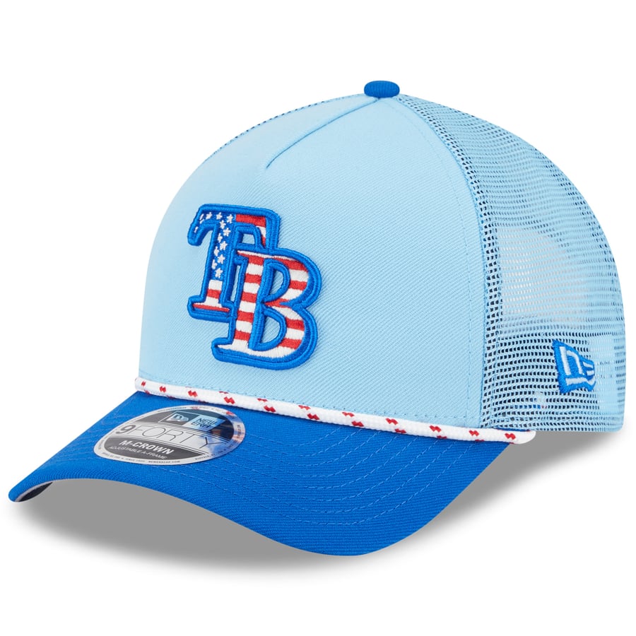 Men's Tampa Bay Rays New Era Light Blue/Blue 2025 Fourth of July 9FORTY ...