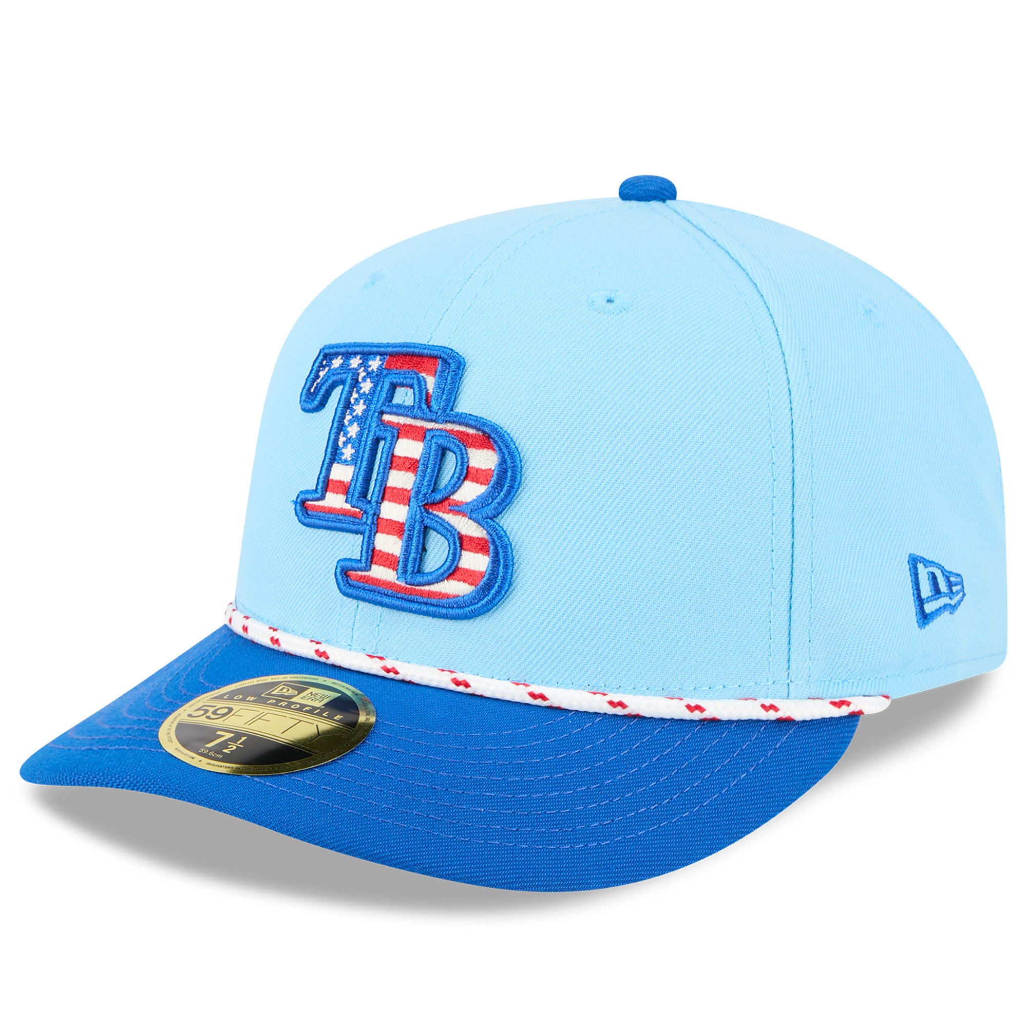 Tampa Bay Rays New Era 2025 Fourth of July Low Profile 59FIFTY 