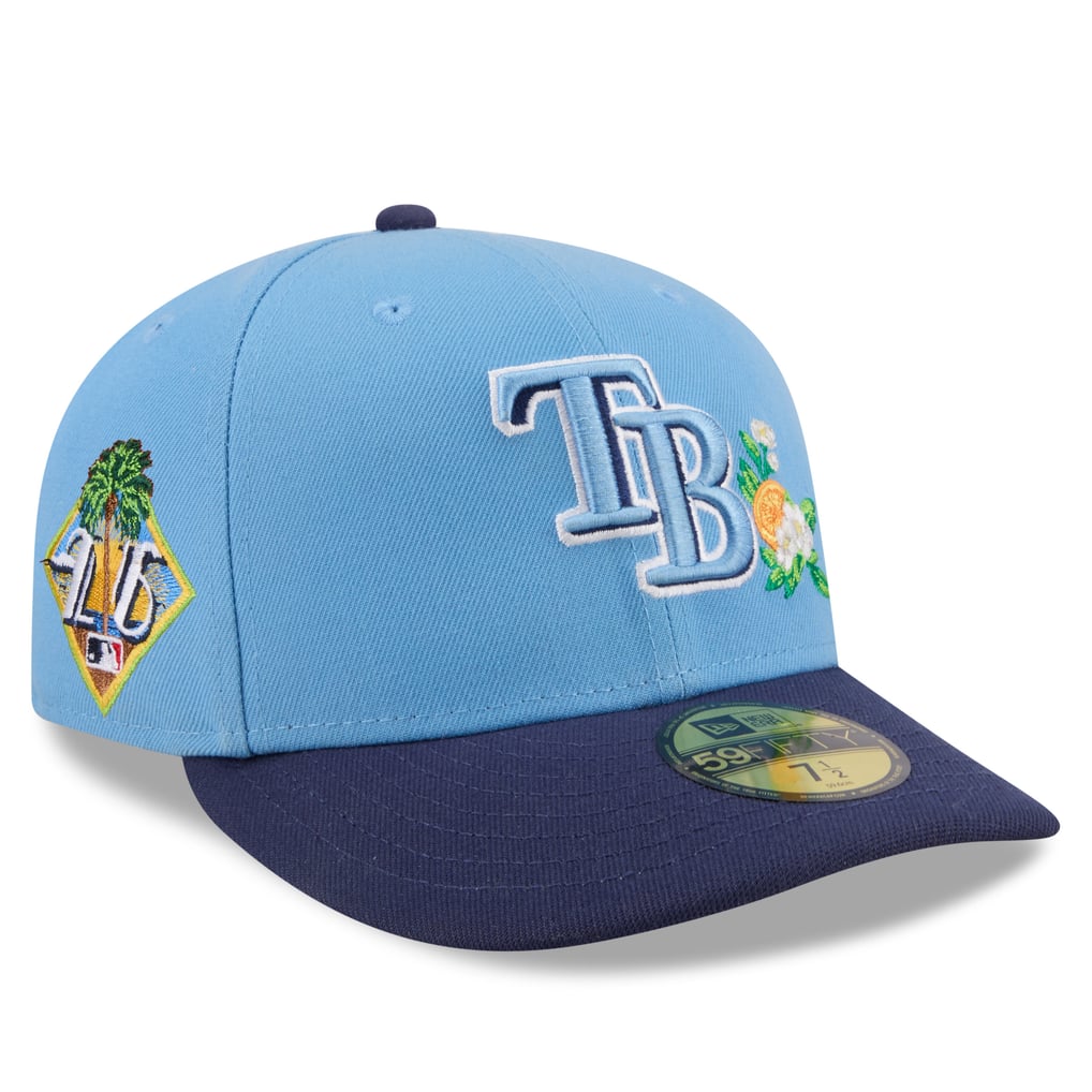  Tampa Bay Rays New Era 2026 Spring Training Low Profile 59FIFTY Fitted Hat - Light Blue/Navy