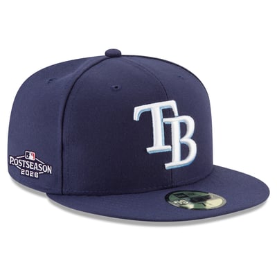 Tampa Bay Rays New Era 2026 MLB Postseason Side Patch 59FIFTY Fitted Hat - Navy