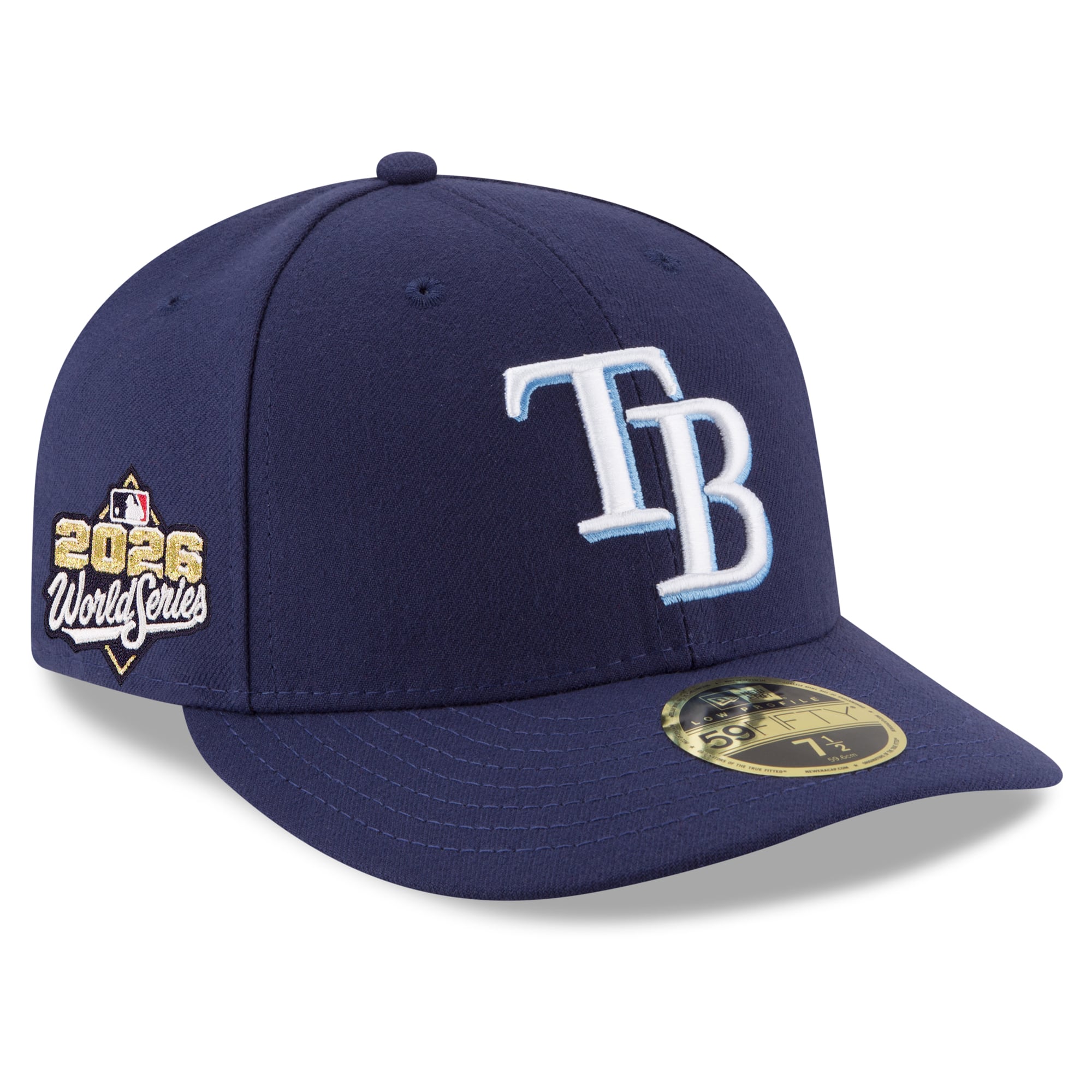 New Era Tampa Bay Rays Navy 2026 World Series Side Patch Low Profile ...