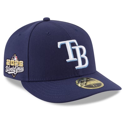 Tampa Bay Rays New Era 2026 World Series Side Patch Low Profile 59FIFTY Fitted Hat - Navy