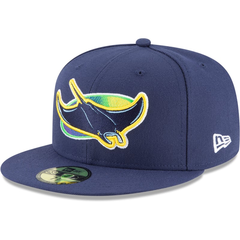 Tampa Bay Rays alternate authentic collection 59FIFTY fitted hat in navy