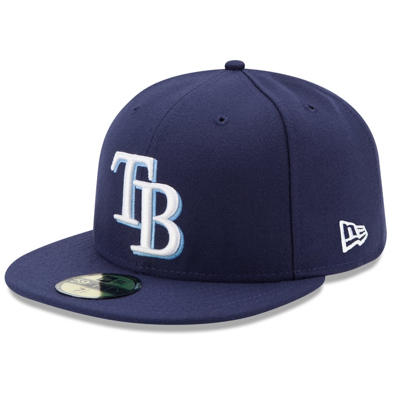 Tampa Bay Rays New Era on-field 59FIFTY fitted hat in navy
