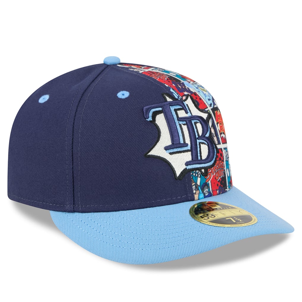 Sky Rays Cap Men's Tampa Bay Rays New Era Navy/Light Blue 2025 MLB Diamond Hero ...