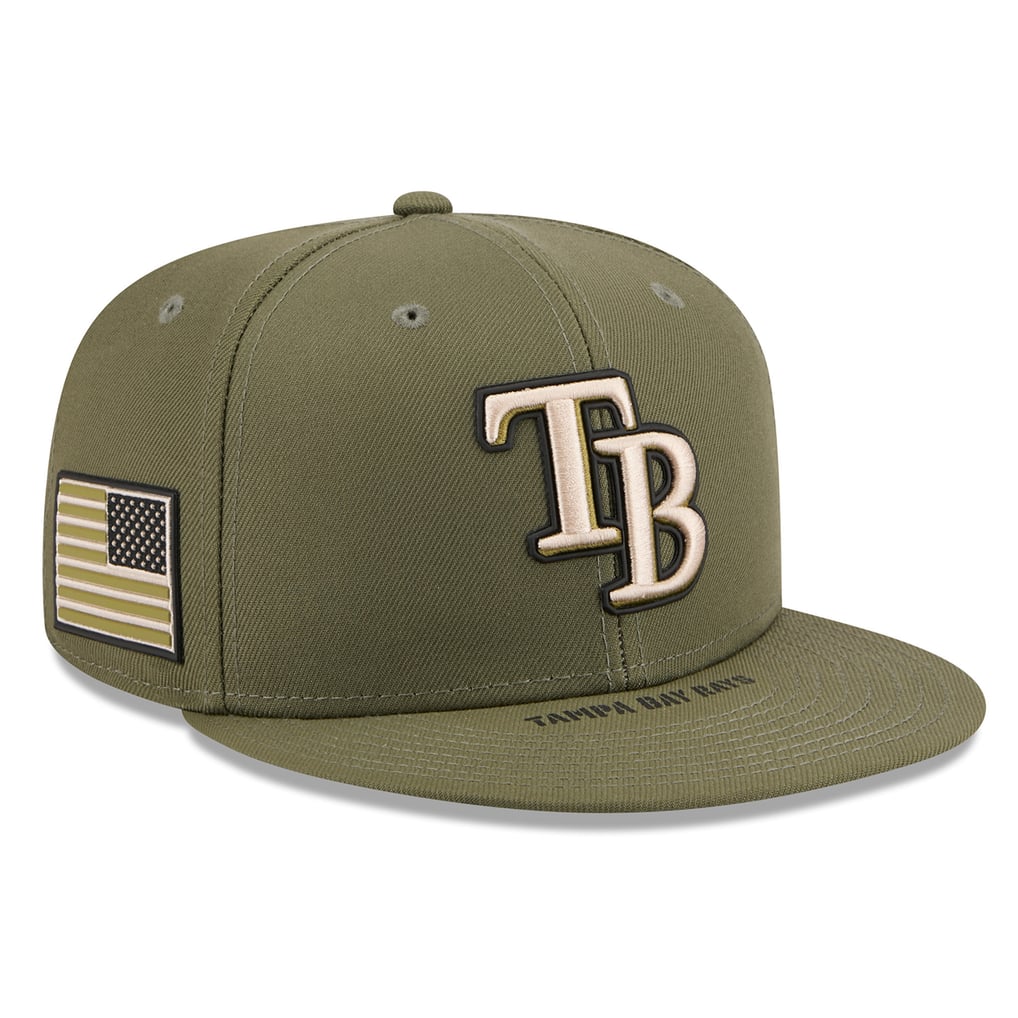 Men's Tampa Bay Rays New Era Olive 2026 Armed Forces Day 59FIFTY Fitted Hat