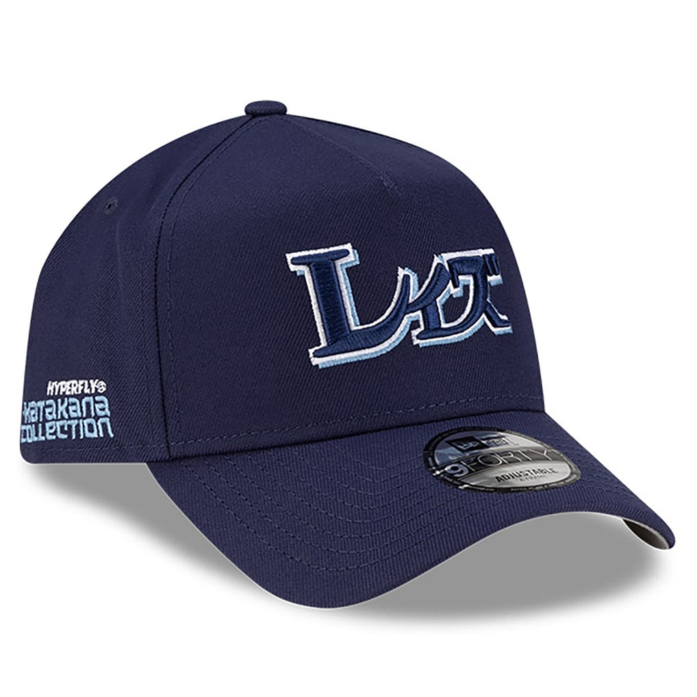 Men's Tampa Bay Rays New Era x Hyperfly Navy A-Frame 9FORTY Adjustable Hat