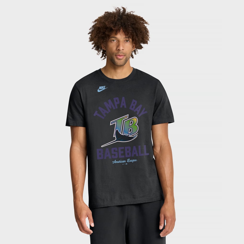 Tampa Bay Rays Nike Cooperstown Collection T-Shirt - Black