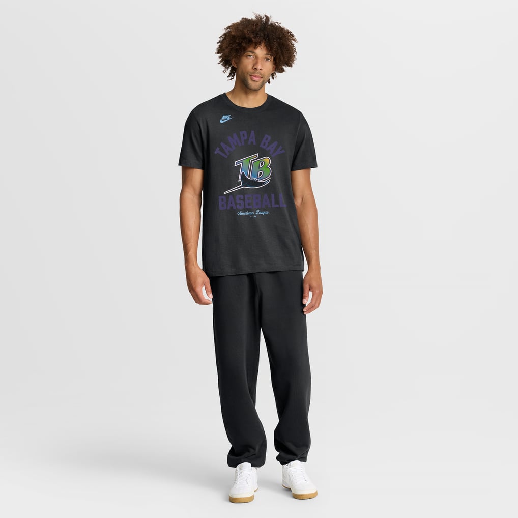 Tampa Bay Rays Nike Cooperstown Collection T-Shirt - Black
