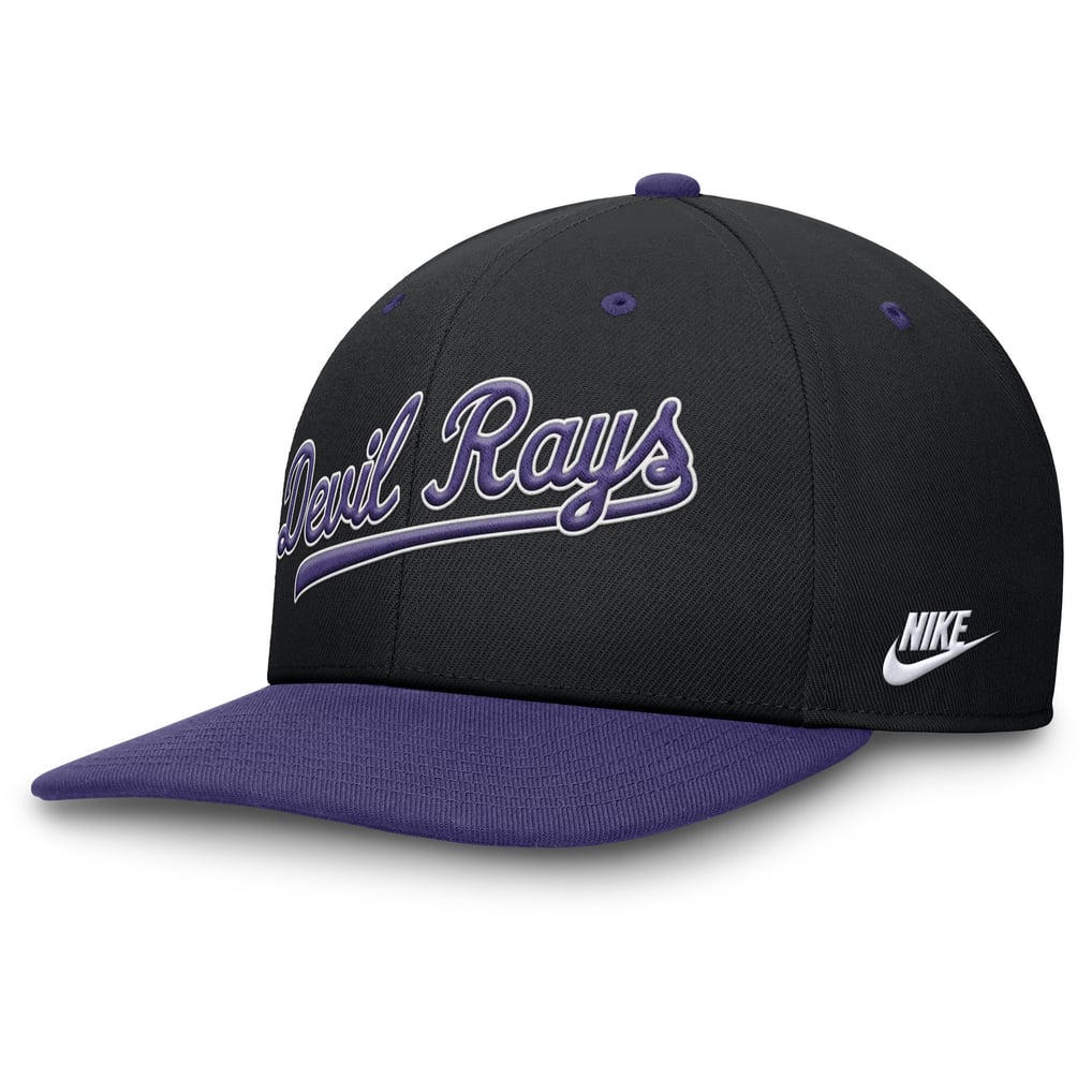 Men's Tampa Bay Rays Nike Black/Purple Cooperstown Collection Pro ...