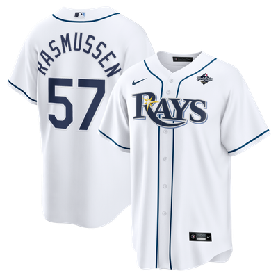 Drew Rasmussen Tampa Bay Rays Nike 2026 World Series Home Replica Jersey - White
