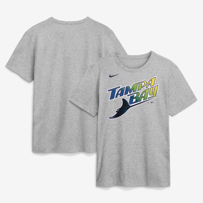  Tampa Bay Rays Nike Club T-Shirt - Heather Gray