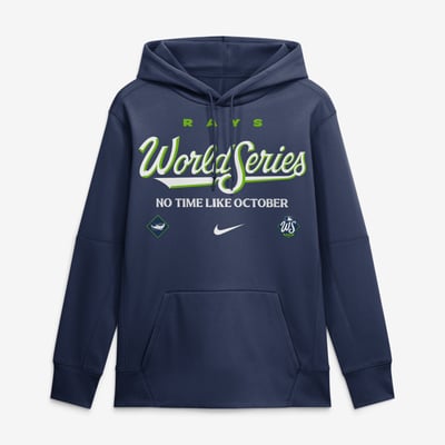 Tampa Bay Rays Nike 2026 World Series Authentic Collection Therma Fleece Hoodie - Navy