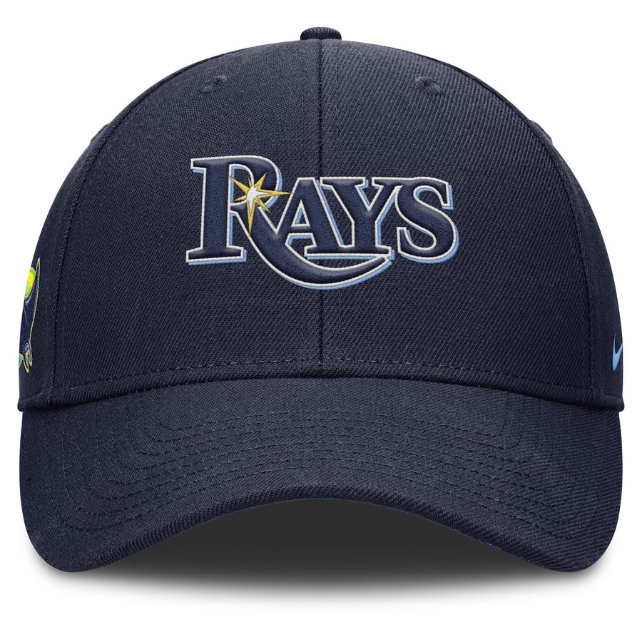 Sky Rays Cap Men's Tampa Bay Rays Nike Navy Rise Gaberdine Adjustable Hat