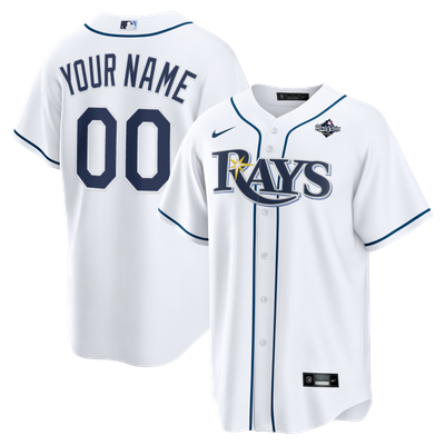  Tampa Bay Rays Nike 2026 World Series Patch Home Replica Custom Jersey - White