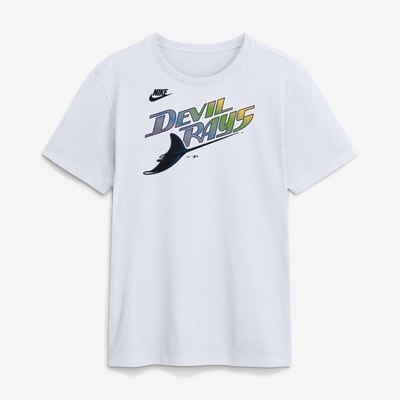 Tampa Bay Rays Nike Cooperstown Collection Wordmark T-Shirt - White