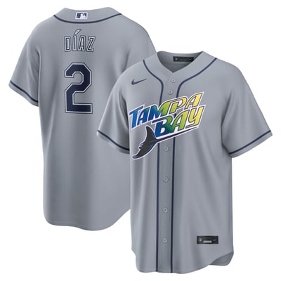 Yandy Díaz Tampa Bay Rays Nike Road Stadium Jersey - Gray