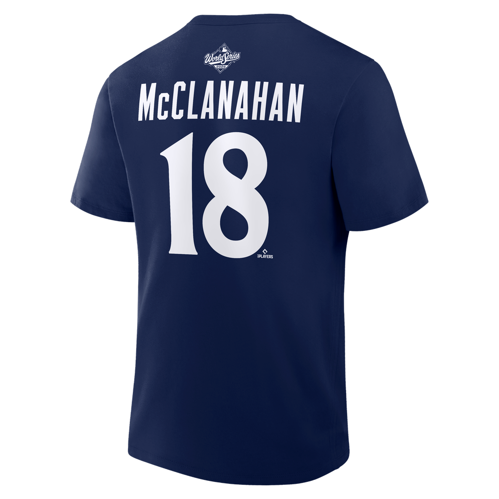 Men's Tampa Bay Rays Shane McClanahan Navy 2026 World Series Name ...