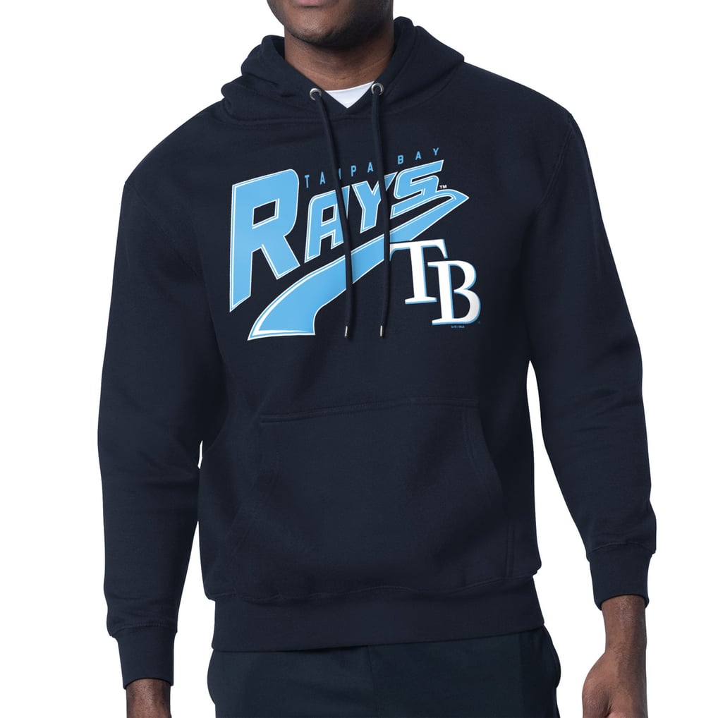 Tampa Bay Rays Starter Modern Tailsweep Fleece Tri-Blend Pullover Hoodie - Navy