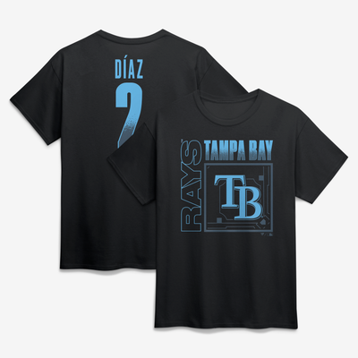 Yandy Díaz Tampa Bay Rays Home Field Pop Name & Number T-Shirt - Black