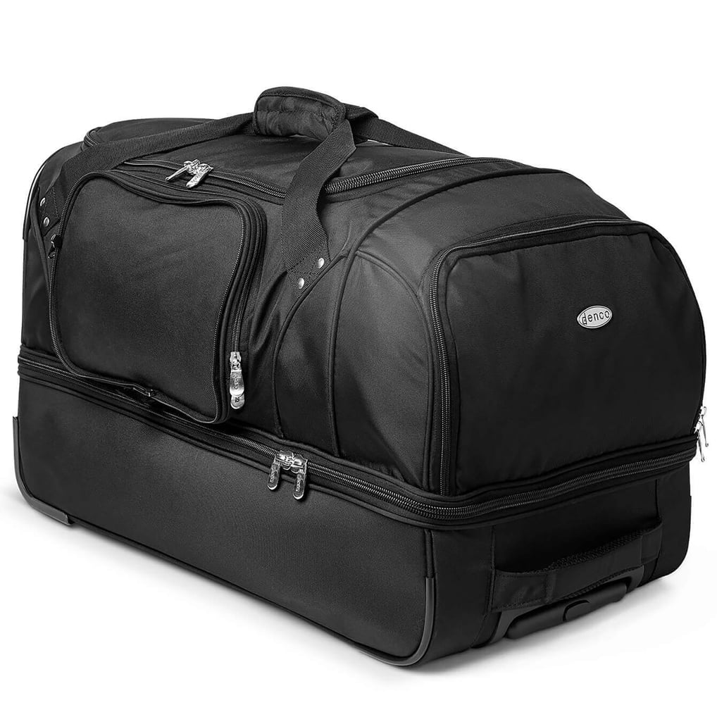 Tampa Bay Rays MOJO 27" Drop Bottom Wheeled Duffle Bag- Black