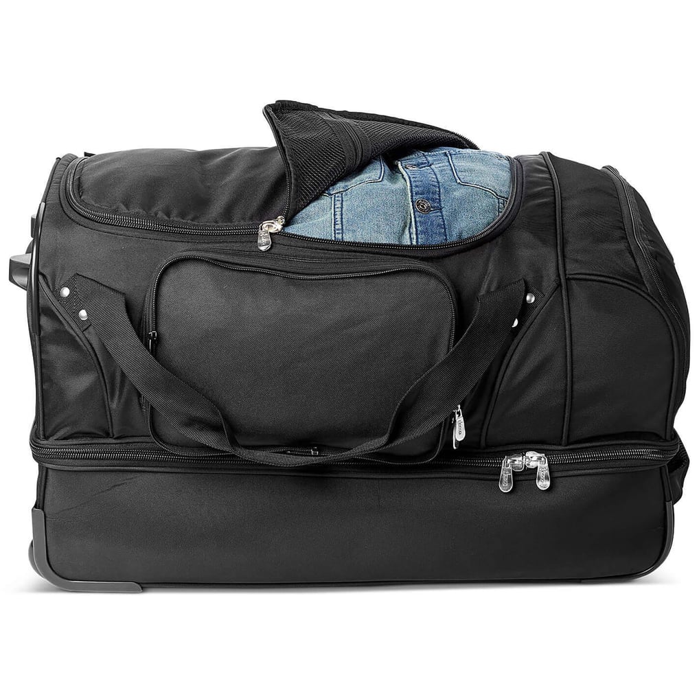 Tampa Bay Rays MOJO 27" Drop Bottom Wheeled Duffle Bag- Black
