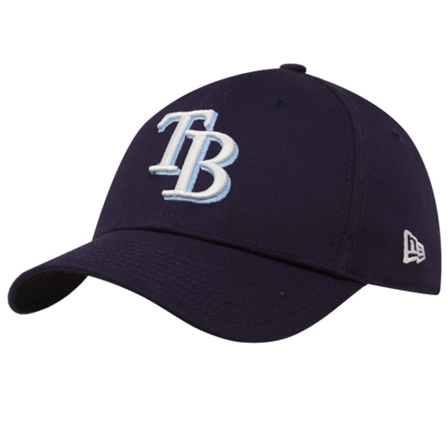 New Era Tampa Bay Rays Youth Navy Blue Tie Breaker 39THIRTY Stretch Fit Hat