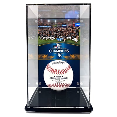 Tampa Bay Rays Fanatics Authentic 2026 American League Champions Tall Baseball Display Case with Image