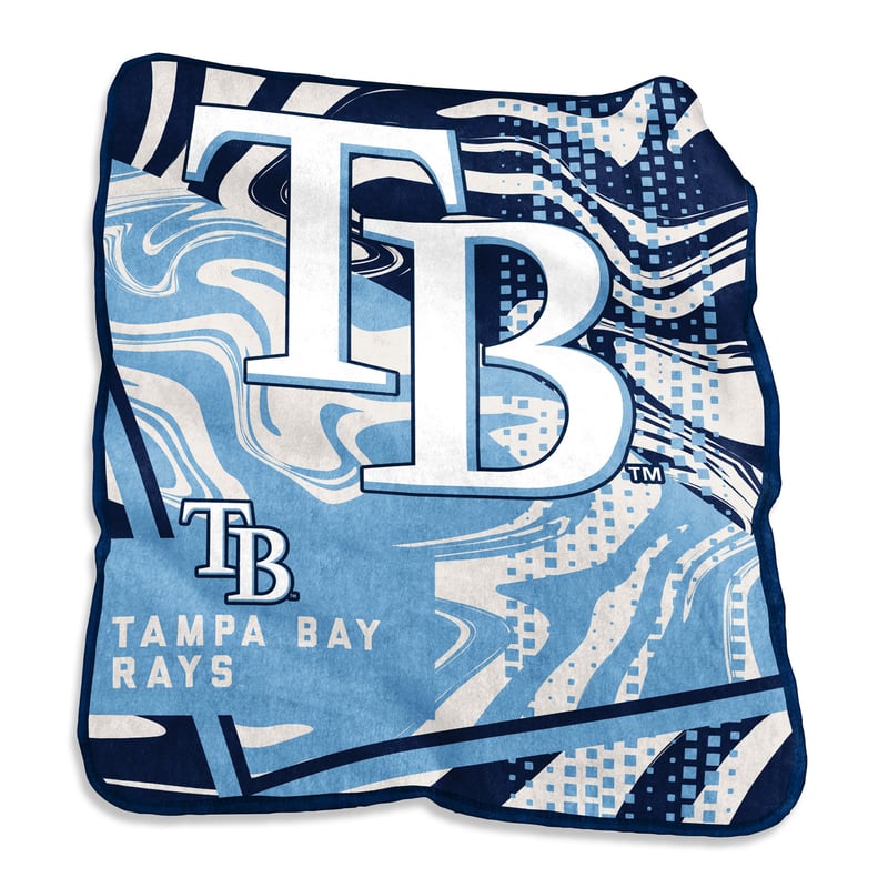 Tampa Bay Rays swirl raschel throw blanket