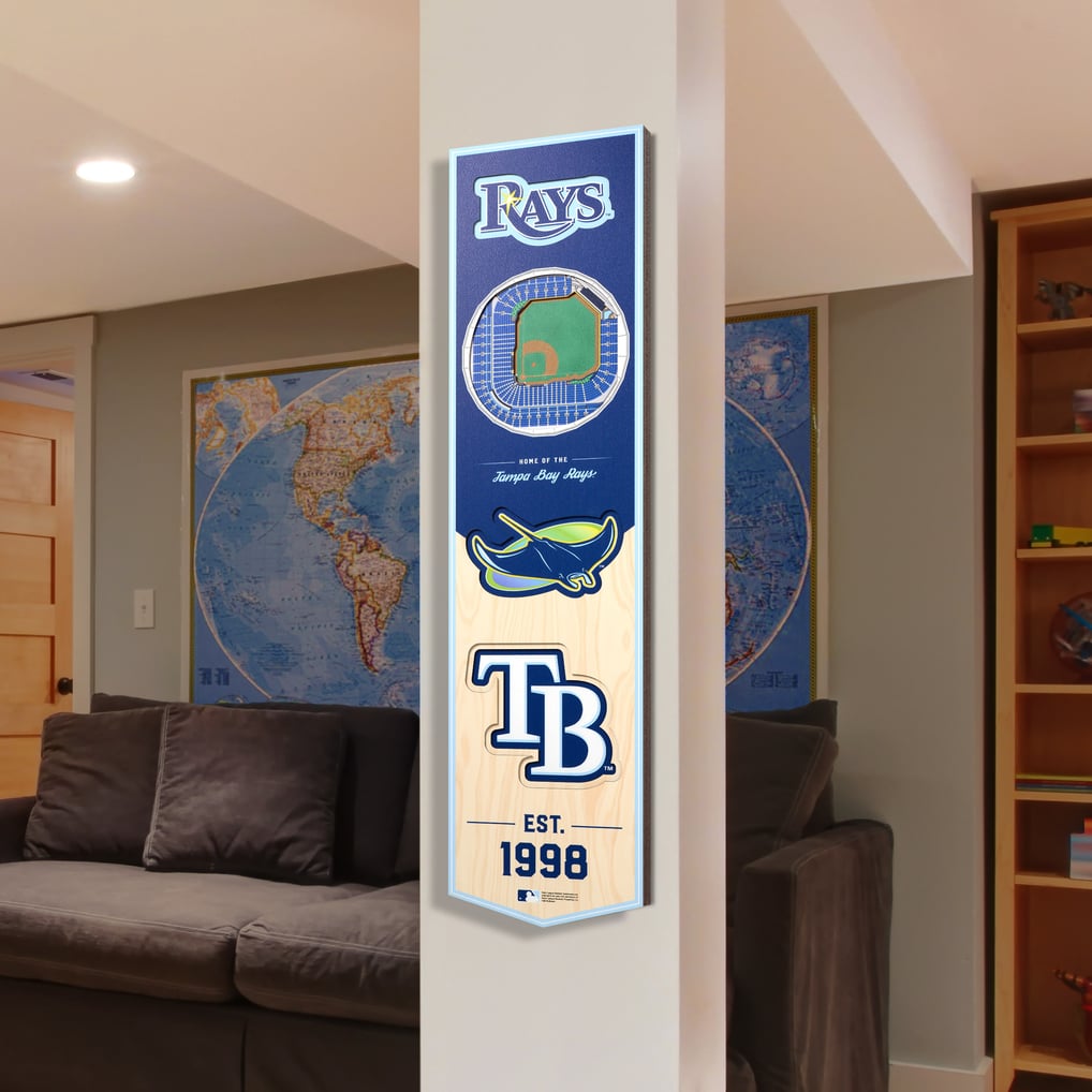 Tampa Bay Rays 8'' x 32'' 3D StadiumView Banner