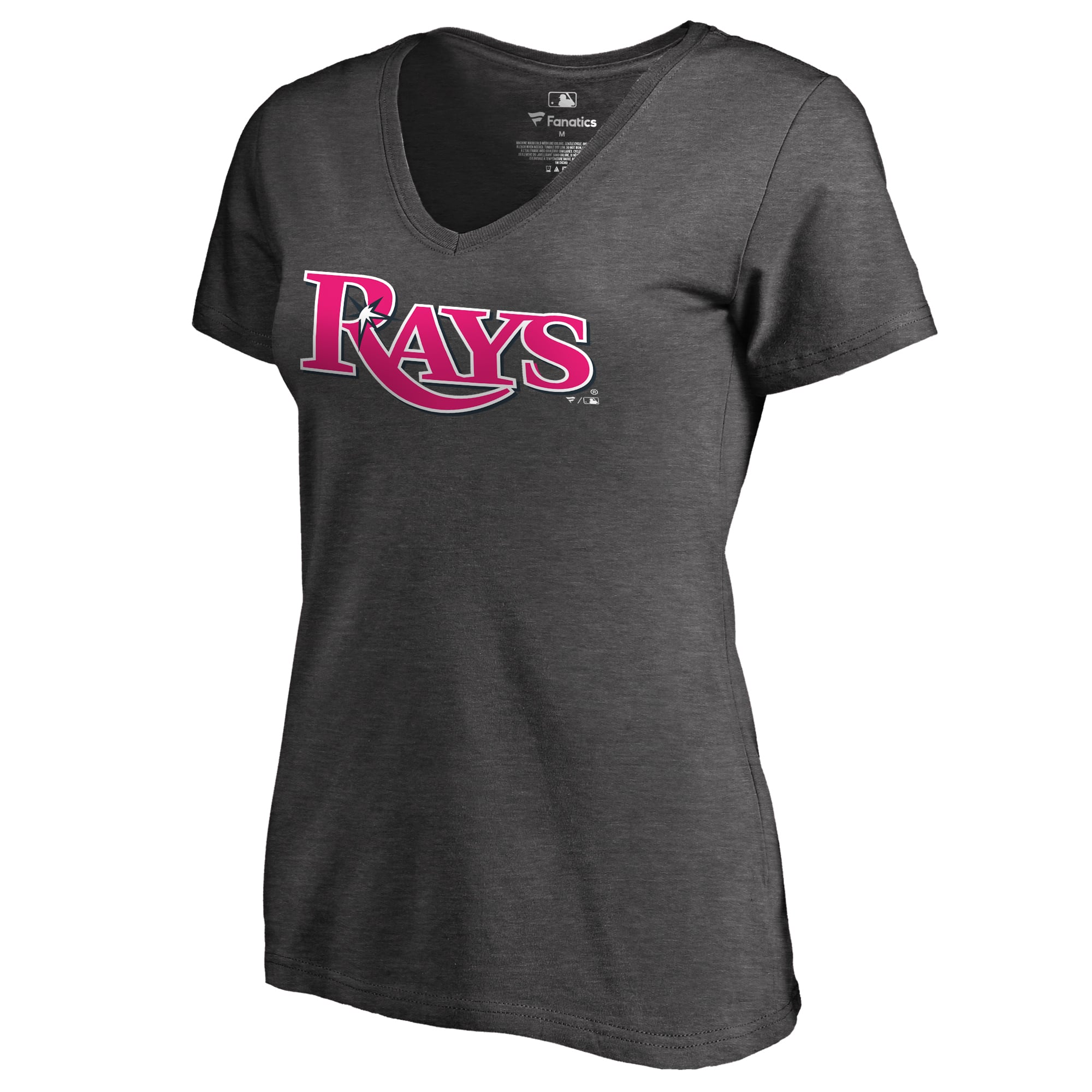 Tampa Bay Rays Fanatics Women's 2019 Mother's Day Pink Wordmark V-Neck ...