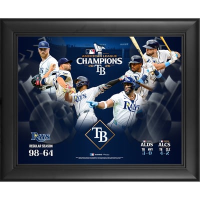 Tampa Bay Rays Fanatics Authentic Framed 13" x 16" 2026 American League Champions Collage