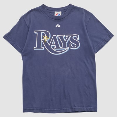 Tampa Bay Rays Majestic 2008 T-shirt - Navy - S by Fanatics Real Vintage