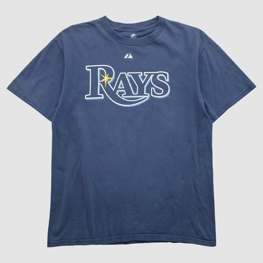 Tampa Bay Rays Majestic 2010 T-shirt - Navy - XL by Fanatics Real Vintage