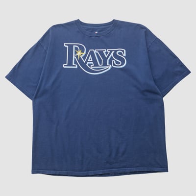 Tampa Bay Rays Majestic 2010s T-shirt - Navy - 2XL by Fanatics Real Vintage