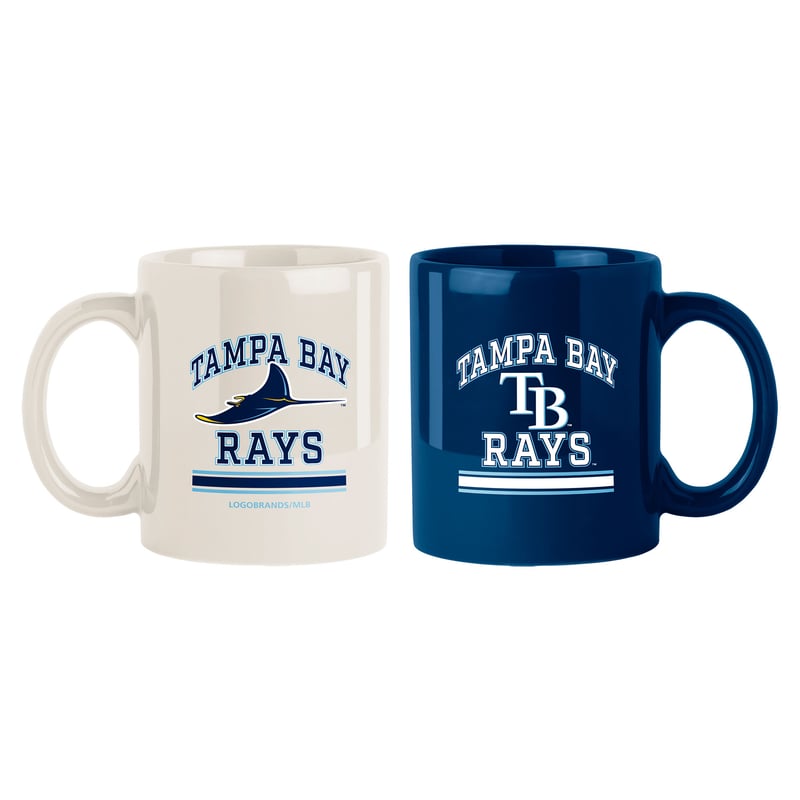Tampa Bay Rays two-pack 15 ounce color mug set