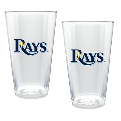 Tampa Bay Rays Two-Piece 16oz. Double Play Pint Glass Set