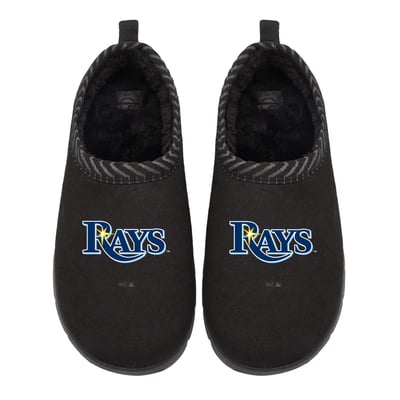 Tampa Bay Rays ISlide Unisex Primary Logo Mission Slippers - Black
