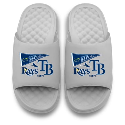 Tampa Bay Rays ISlide Unisex 2026 American League Champions Motive Slide Sandals - Gray