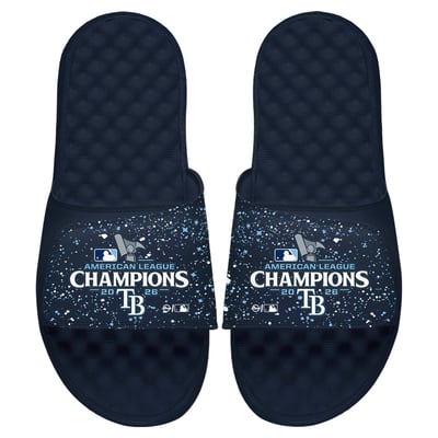 Tampa Bay Rays ISlide Unisex 2026 American League Champions Slide Sandals - Navy
