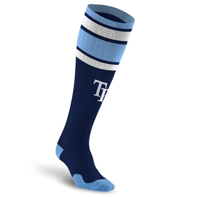 Tampa Bay Rays PRO Compression Unisex  Classic Stripe Over-the-Calf Compression Socks