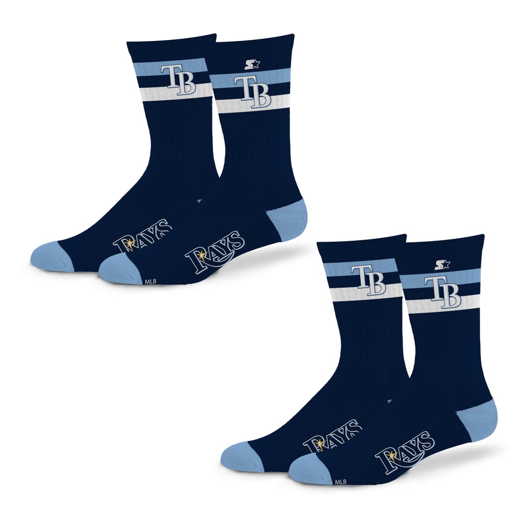 Tampa Bay Rays Starter Unisex Team Color 2-Stripe 2-Pack Crew Socks Set