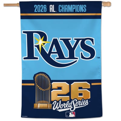 Tampa Bay Rays WinCraft 2026 American League Champions 28" x 40" Single-Sided Vertical Banner