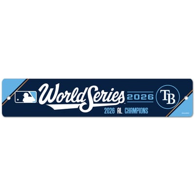Tampa Bay Rays WinCraft 2026 American League Champions 3.75" x 19" Street Sign
