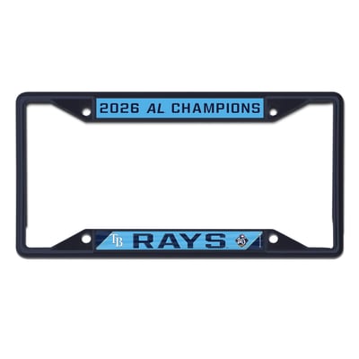 Tampa Bay Rays WinCraft 2026 American League Champions Laser Cut Colored Metal License Plate Frame